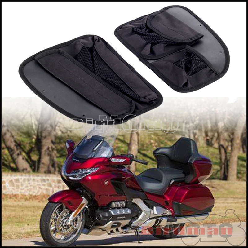 

Сумка-Органайзер для крышки багажника мотоцикла Honda Goldwing GL1800 2018-2021, левая/правая сторона, черная сумка для инструментов, чехол для хранения