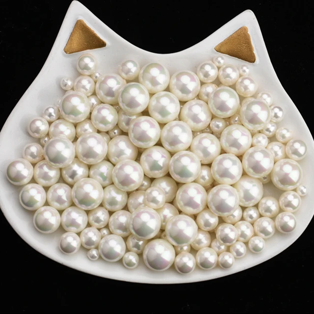 Imitation Pearl Jewelry Beads  Round Smooth Imitation Pearls - Quality  3-30mm Pearl - Aliexpress