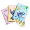 Stitch Cute A6 Handbook Cartoon Notebook PU Cover High Beauty Diary Student Loose leaf Diary Birthday Gift Office Supplies 2