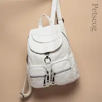 Soft Washing Leather Women's Backpack Travel Large Capacity Backpacks Cute Female Shoulder Bags New Mochilas Para Ninas 2023 1