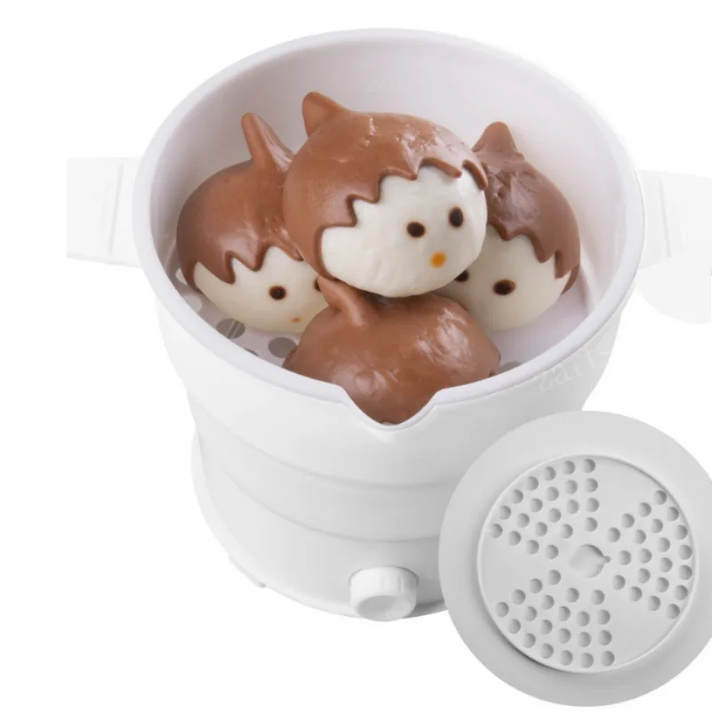 Electric Hot Pot Multi Portable Foldable Silicone Pot Travel 110/220V Kettle Electric Cook Hot Pot Water Boiler Camping Folding Electric
