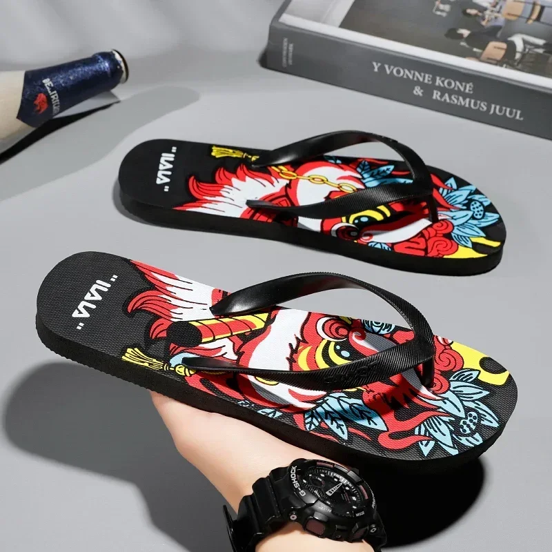 Men’s Flip-Flops 2024 – Comfortable Summer Slippers for Home and Casual Wear, Lightweight Walking Shoes for Indoor and Outdoor Use Beach Footwear Flip-flops