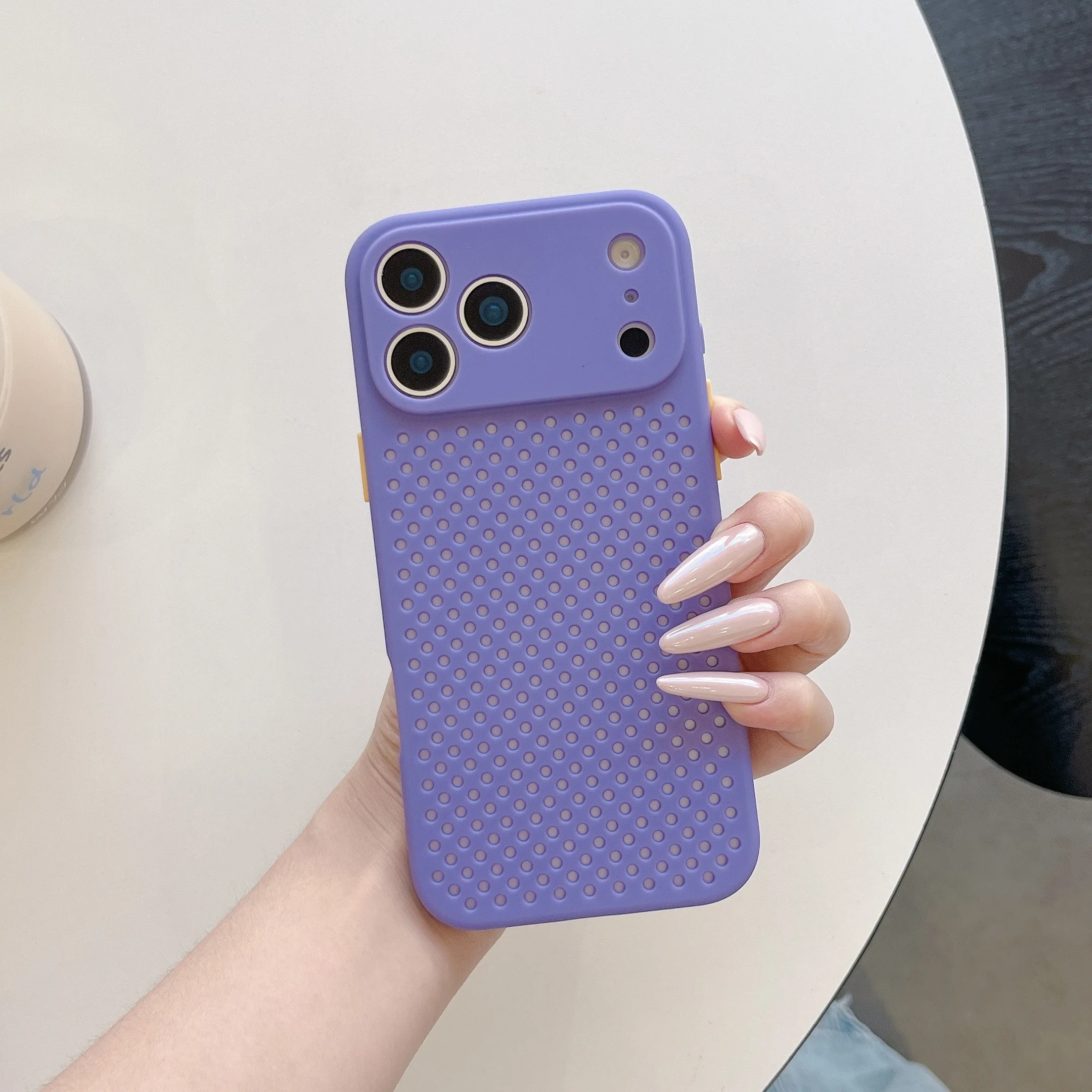 Breathable Cooling Silicone Phone Case with Shockproof Matte Bumper Cover
