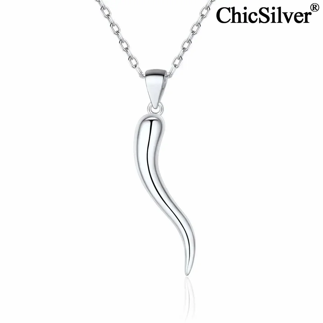 Sterling Italian Horn Pendant 001-606-03800 SS Chelmsford | Charles  Frederick Jewelers | Chelmsford, MA