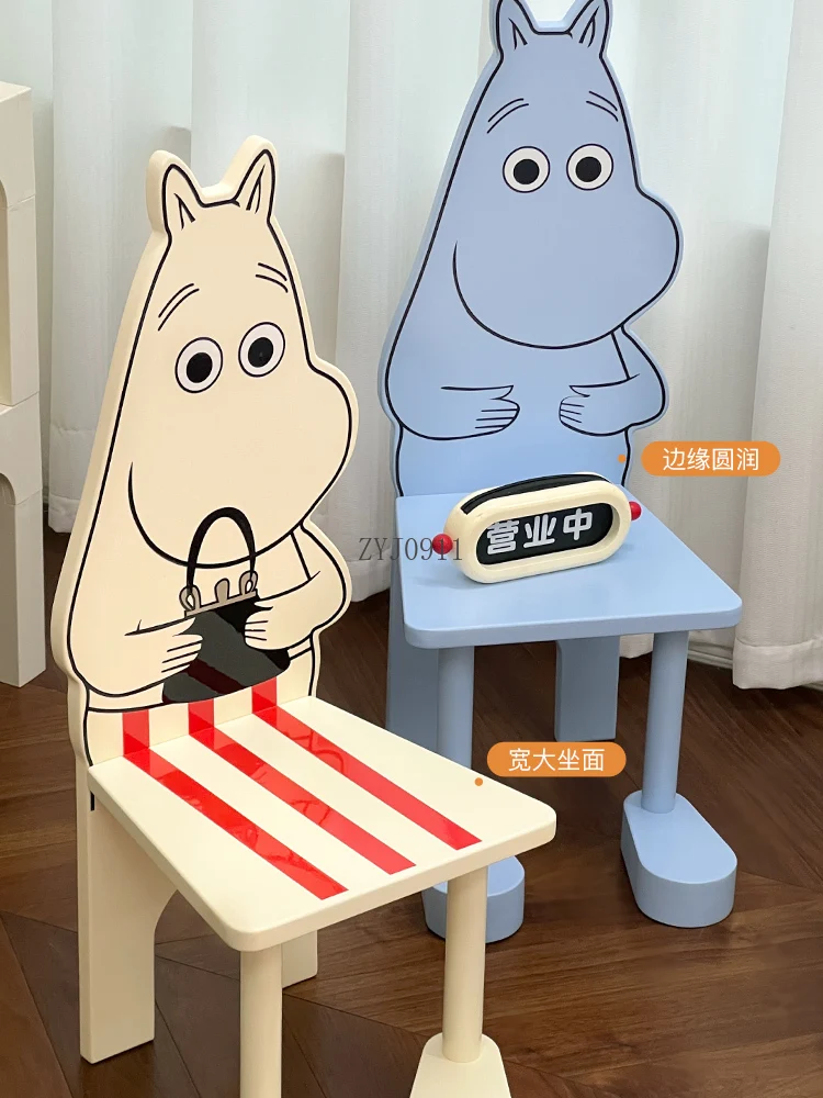 **Creative fun children's chair cute cartoon home shoe changing stool designer back chair