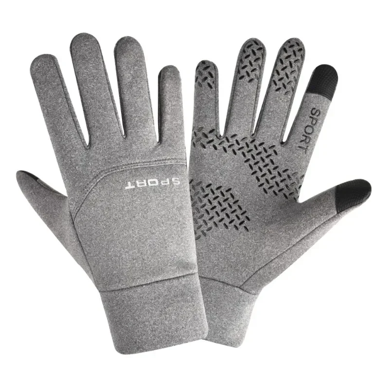 

2023 Black Winter Warm Full Fingers Waterproof Cycling Outdoor Sports Running Motorcycle Ski Touch Screen Fleece Gloves guantes