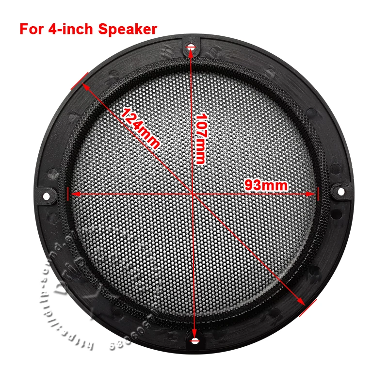 Altoparlante Griglia Copertura 8 Pollici 225mm Cerchio Protettore Nero
