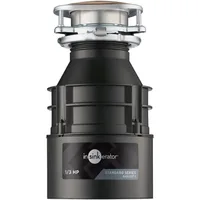 InSinkErator Garbage Disposal, Badger 1, Standard Series, 1/3 HP Continuous Feed, Black, Waterborne Grey Enamel 1