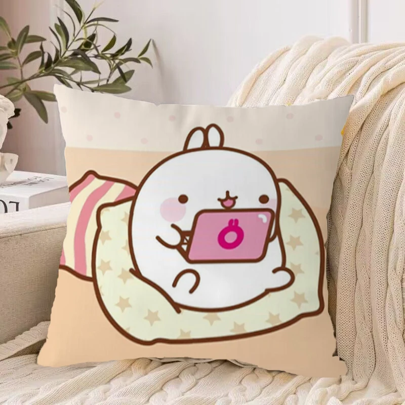 

Molang 45x45 Cushions Covers for Bed Pillows Chair Cushion Cover Pillowcase 40*40 Decorative Pillowcases Pillow 40x40 Sofa 45*45