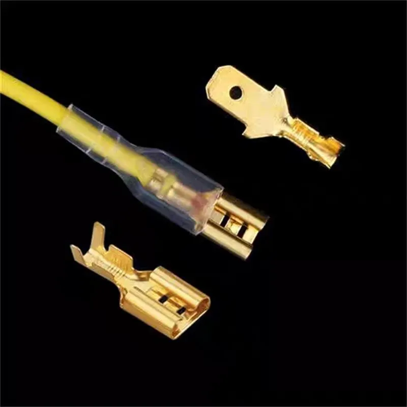 Wire Connectors Insulated Male Female 2.8/4.8/6.3mm Electrical Crimp Terminals Spade Assorted Kit 270PCS