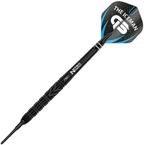 

Gerwyn Price Back to Black 20g, 22g, 24g, 26g - Tungsten Steeltip Darts Set with Flights and Stems