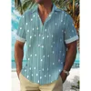 Casual Holiday Style Lapel Men Shirt 3D Print Man/Women Fashion Short Sleeves Shirts Button Streetwear Oversized Unisex Clothing 2