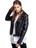 FTLZZ Women Faux Leathers Jacket Red Black Street Biker Coat Y2K Jacket Punk Cropped Motor Outwear 1