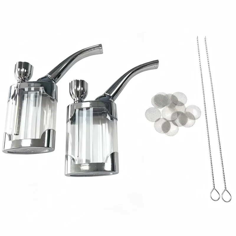 Premium Acrylic Smoking Pipe with Microfilter and Tar Reduction System