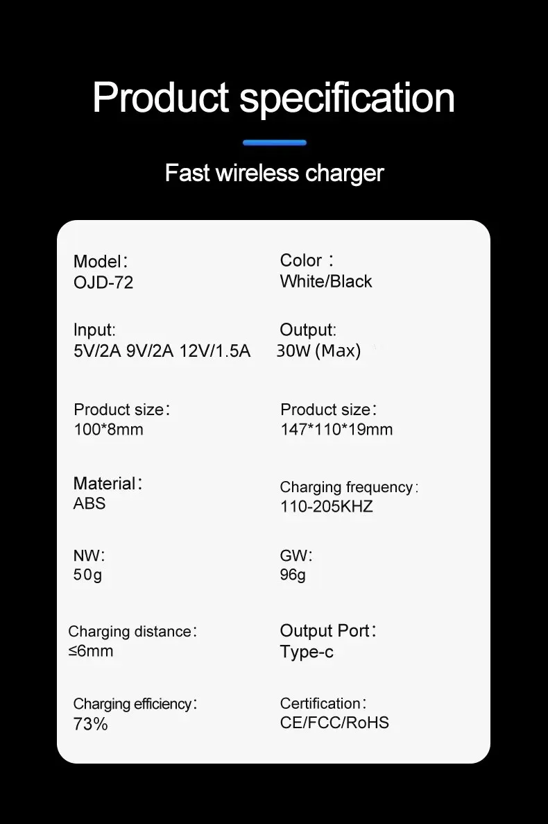 Sd13c7422ec794439845fef1f6d4495c4e 30W, Wireless Charger, Pad Stand for iPhone 15, 14, 13, 11 Pro Max, Samsung S22, S23, Xiaomi Mobile Phone Chargers Fast Charging Station Mallzona