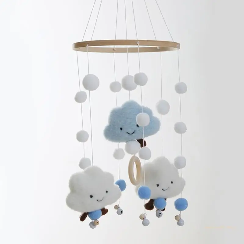 

Y4UD Baby Stroller Bed Rotating Hanging Ornament Sensory Rattle Pendant Cartoon Improve Baby Visual Cognitive Gift Room