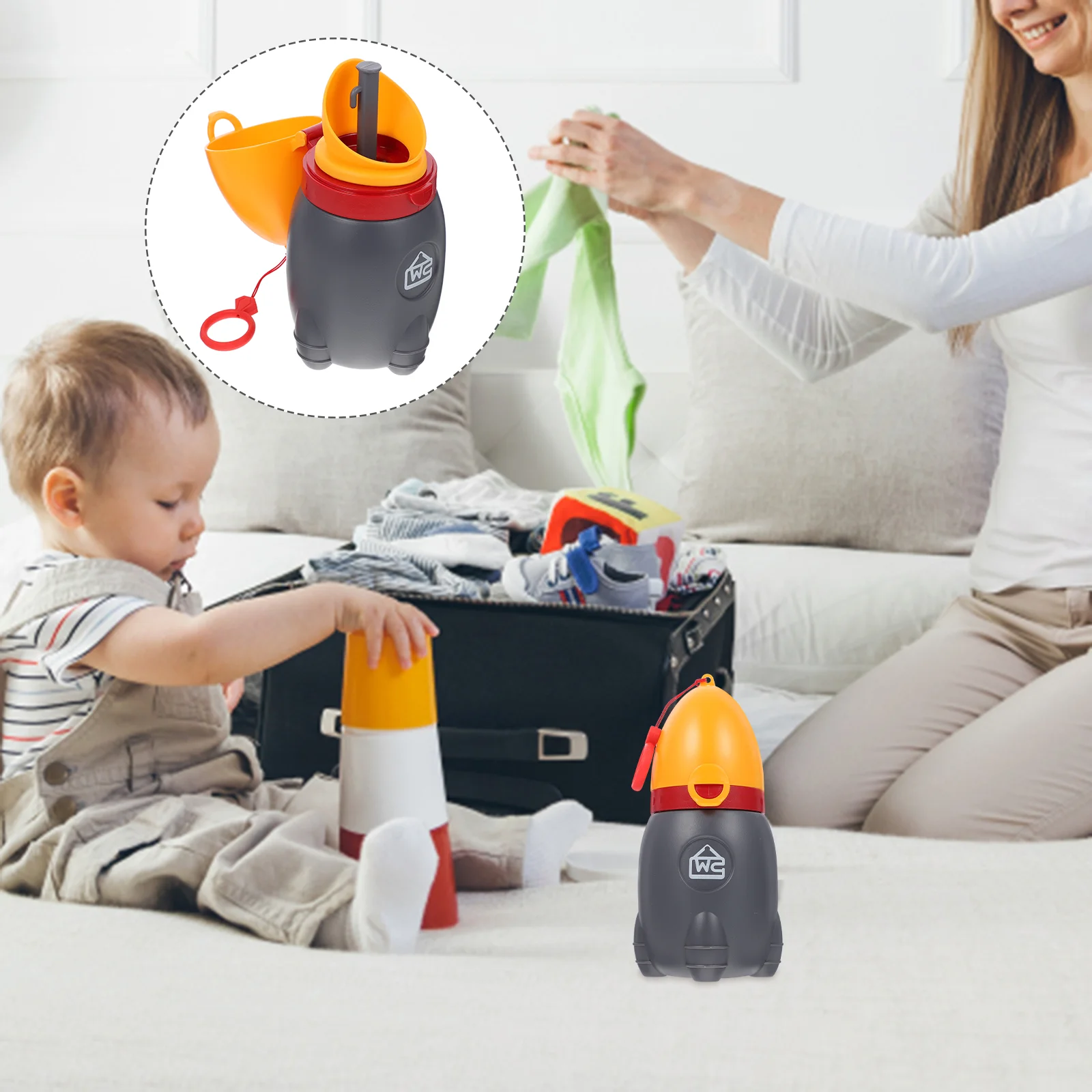Portable Urinal Emergency Toilet Car Pee Cup Bottle Tpe Travel Potty for Kids Baby Boy 4
