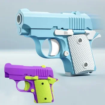 Children'S Toy Guns Model 3D Mini 1911 Gravity Printing Fidget Toy for Kids Adults Stress Relief Toy Children Decompression Gift 1