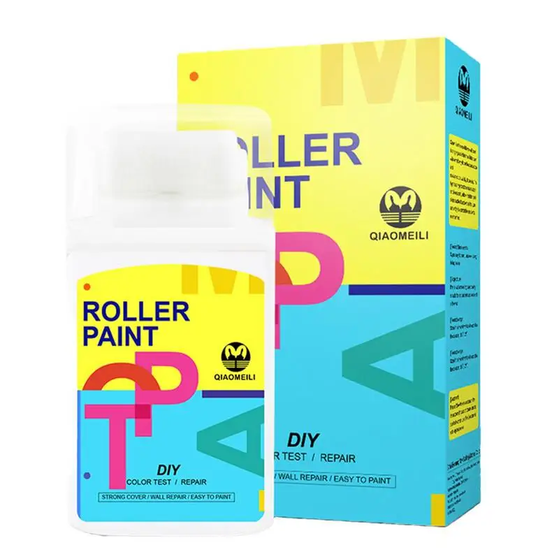 

Wall Repair Rolling Brush Portable Strong Dirt Graffiti Cover Paint Brushes With Small Roller Wall Renovation Home Supplies Tool