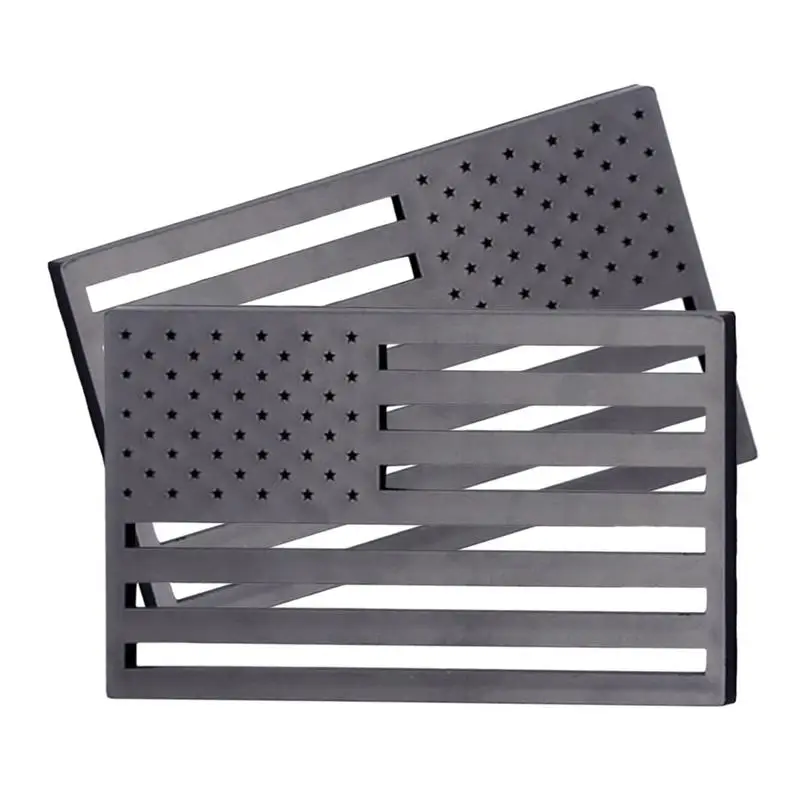 

Наклейки на автомобиль с флагом США, 2 шт., автомобильная лампа с вырезами, яркая наклейка на американский флаг, эмблема, наклейка для окна бампера