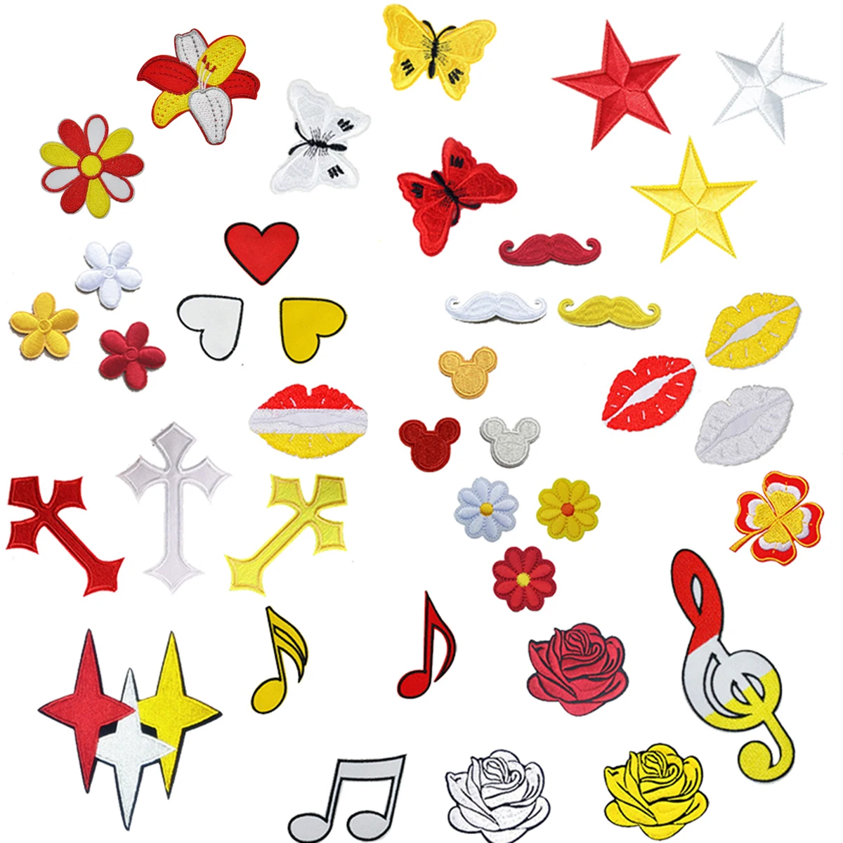 

Netherlands Carnival Red White Yellow Oeteldonk Embleem for Clothing Iron on Embroidered Sew Applique Patches