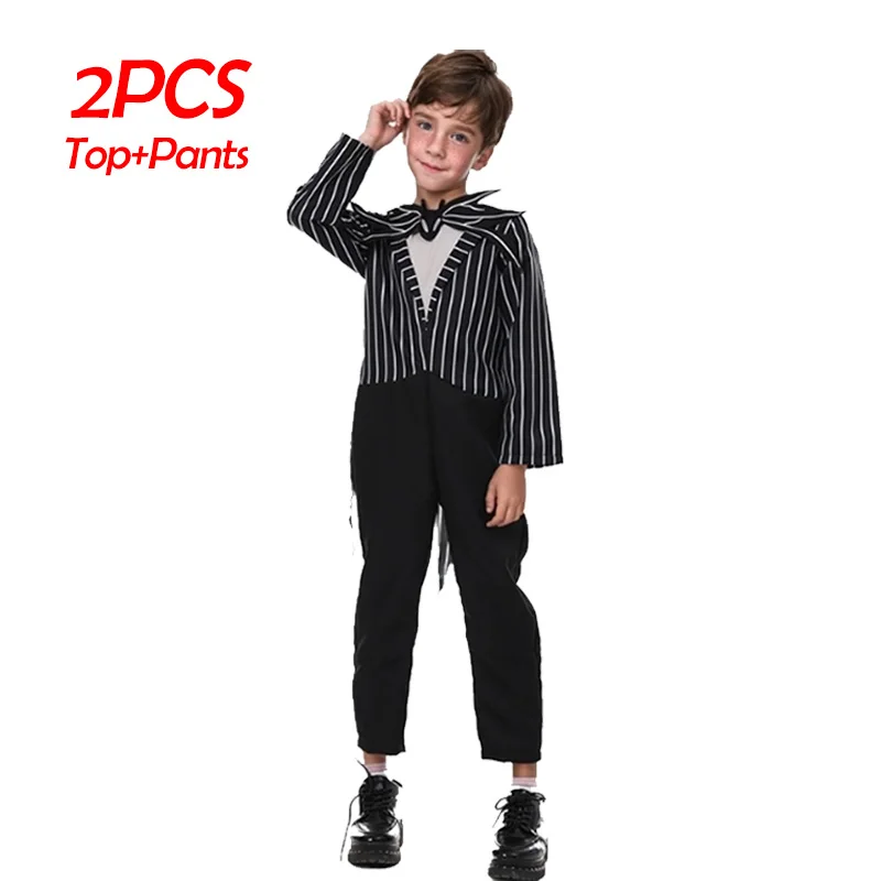 thumbnail image 1 of Disfraces de Halloween para niños y niñas, ropa de carnaval, pesadilla antes de Navidad, conjunto de princesa Sally, Jack, 2024, 1 of 5