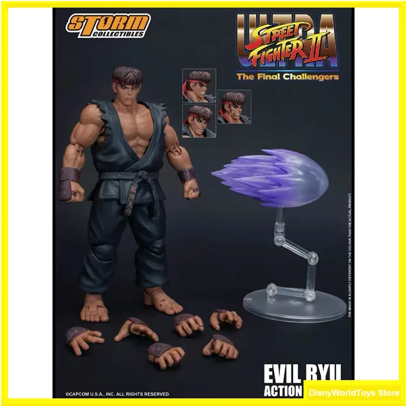 100% Original Storm Toys Collectibles Ultimate Street Fighter 2 1/12 Evil Ryu Statua A Quattro Teste In Stock Figure Anime