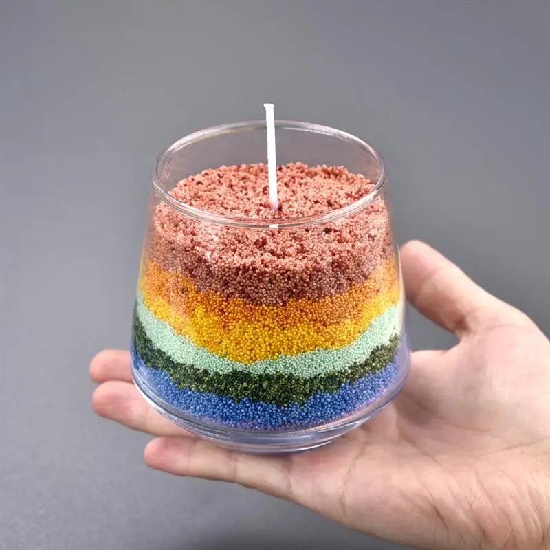 Description Picture 6 of itemCombustible Sand Handmade Candle Wax DIY Material Kit Pigment Wax Wick Tool Sand Wax Set DIY Making Supplies For Home Decoration