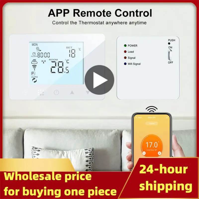 

WiFi Smart Thermostat Wall-Hung Gas Boiler Water Electric Gas Temperature Controller Device Work With Alexa Home