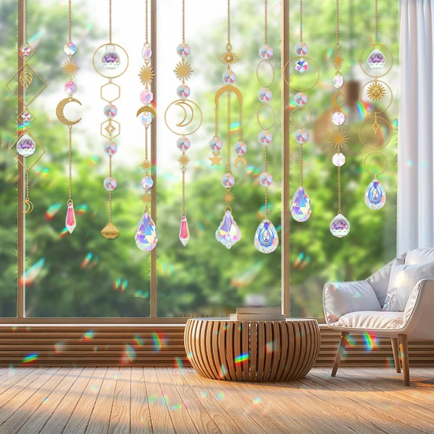 DIY Suncatcher Craft Kit - 200 Piece Set for Home Decor & Window Art