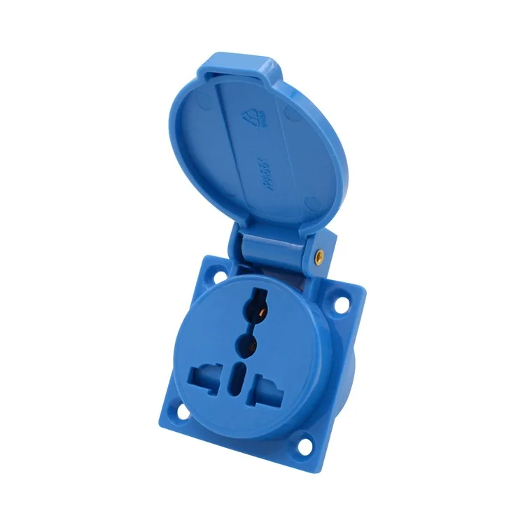 YD-53 Multi-functional outdoor industrial waterproof socket 10A five-hole outdoor household IP44 dustproof and waterproof socket