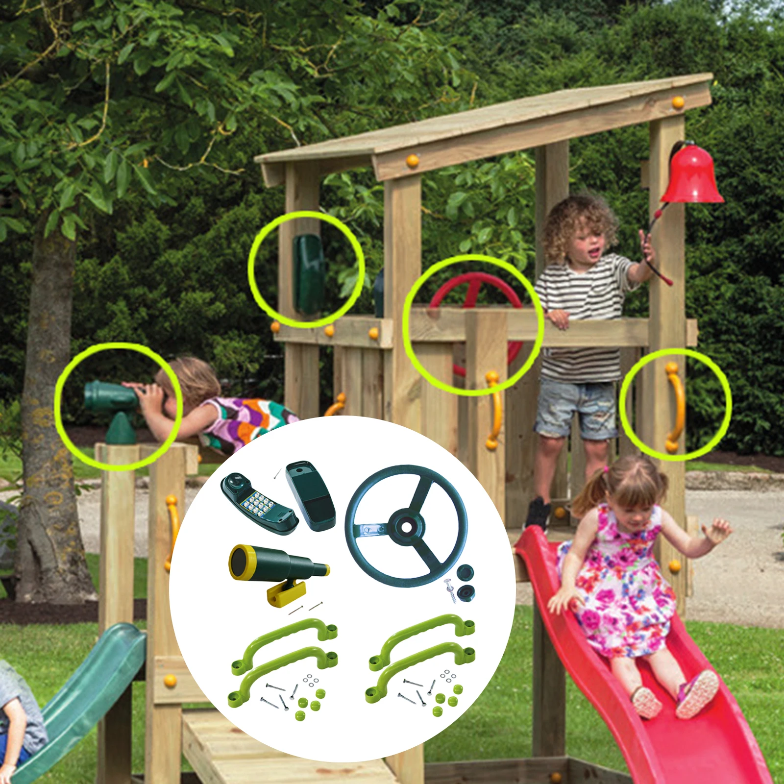 Playground Toy Set Handles Grab Handle for Backyard Outdoor