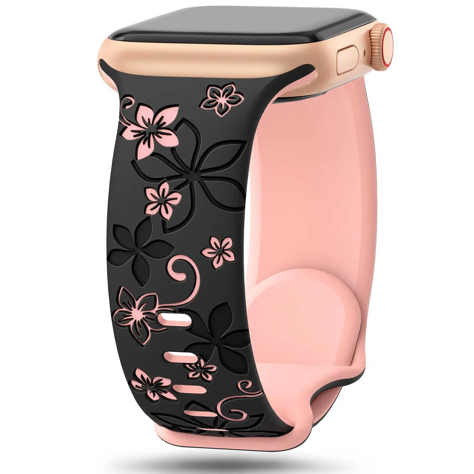 ตัวเลือกสินค้า สายนาฬิกาลายดอกไม้ สวยหรู สำหรับ Apple Watch ทุกขนาด