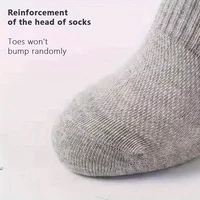 5/10/20/30 paires de chaussettes de Sport pour hommes, chaussettes respirantes confortables et absorbant la sueur pour hommes, entraînement de basket-ball, course à pied, activités de plein air 3