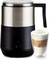 Induction Milk Frother, 16.9 oz Capacity - Electric Coffee Frother for Hot and Cold Milk Froth - with Touch Button and Au 1