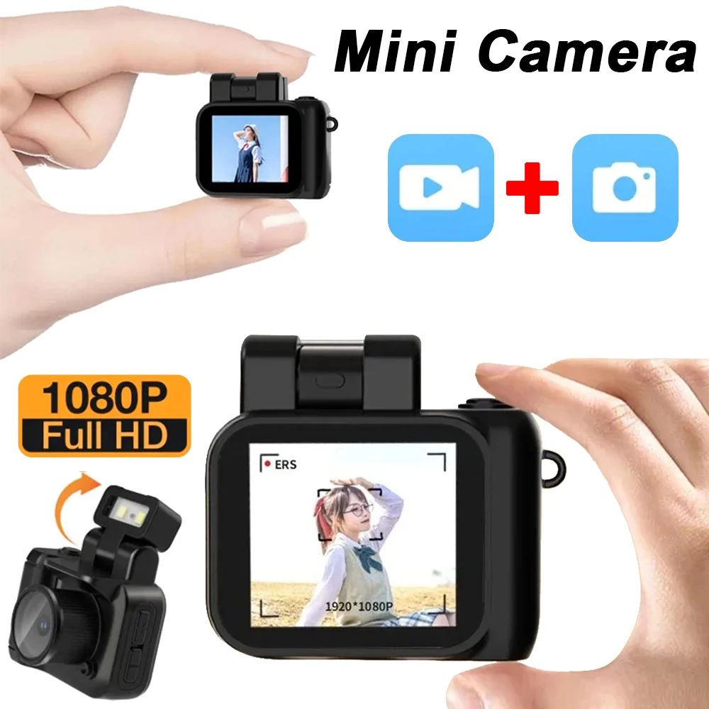 Videocamera Mini Corpo HD 1080P - Registratore Con Clip, Visione Notturna - Fino A 256 GB - Foto 3