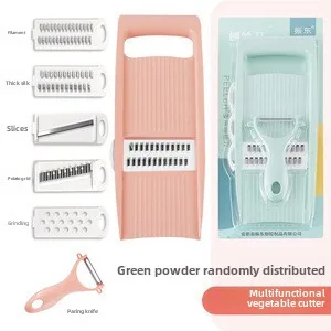 Multifunctional kitchen vegetable cutter dicing shredding artifact household stainless steel potato slicing planer