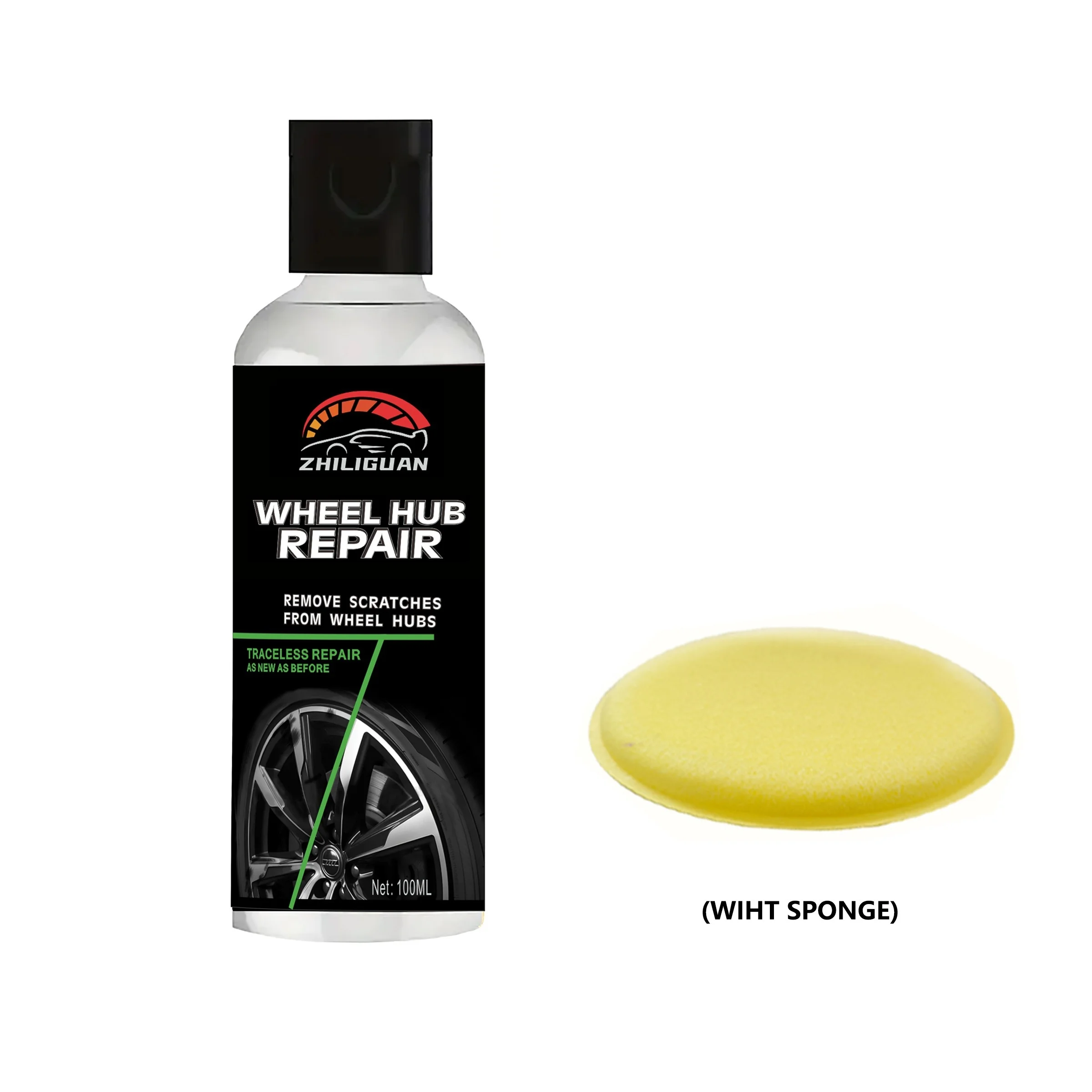 Universal Wheel Hub Repair Kit Including Polishing Paste Scratch and Dirt Removal Fading Repair and Enhanced Car Maintenance wheel repair kit