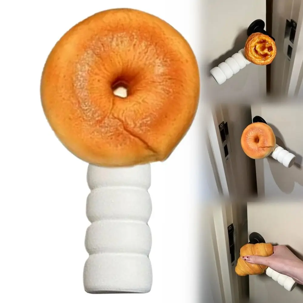 Reuable Anti-Static Door Handle Covers Dust Proof Non-slip Door Handle Protector Thicken Bread Shape Knob Covers