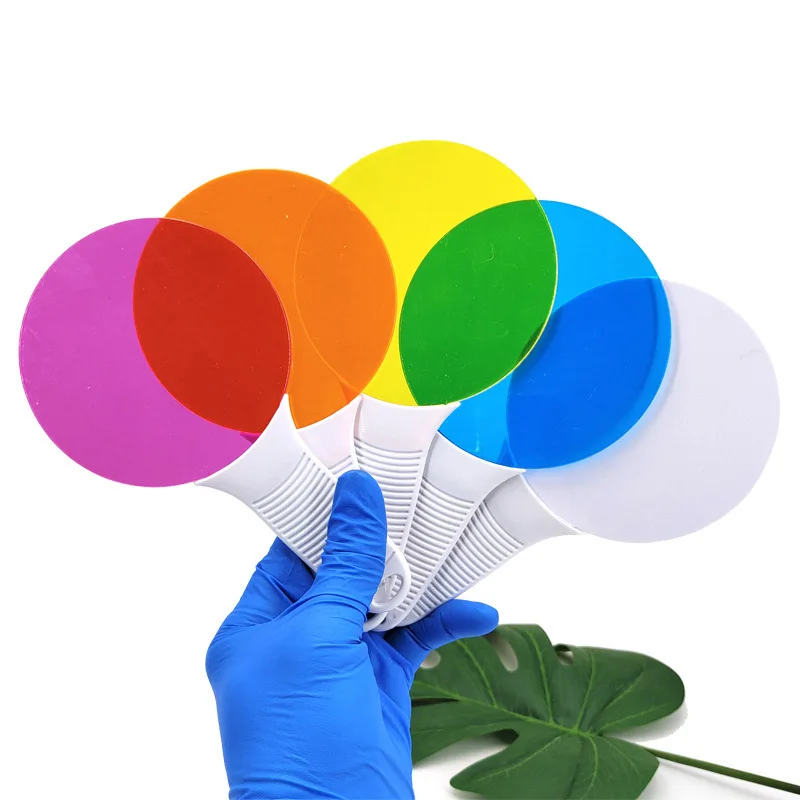 5PCS Set Montessori Color Mixing Learning Toys For Kids Physical Science Optical Filter Preschool Classroom Supplies