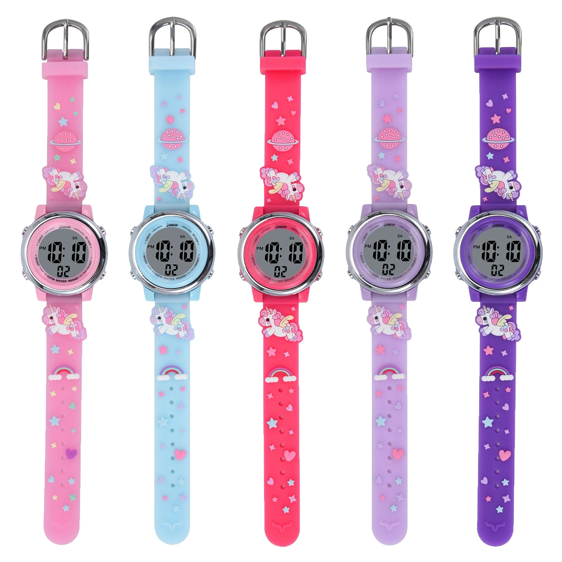 UTHAI CE105 Children's Cartoon LED Electronic Watch 30M Waterproof Kids SmartWatch Luminous Alarm Clock Sports Boys Girls Gift 2