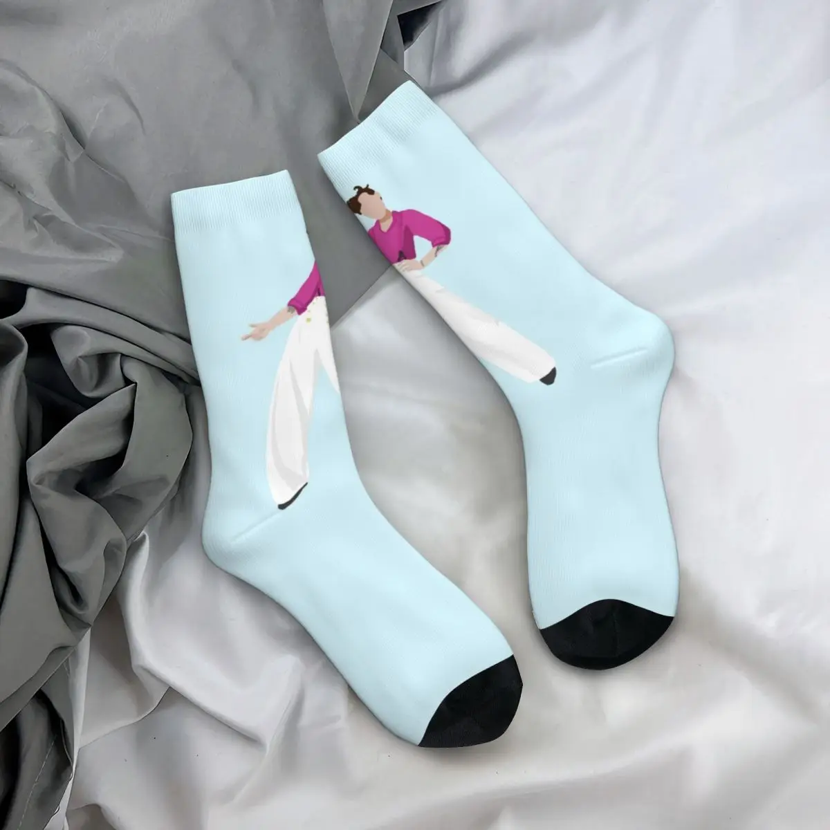 

Harrys Stockings Couple House Black Socks Breathable Casual Socks Winter Cycling Non Skid Custom Socks Birthday Gift