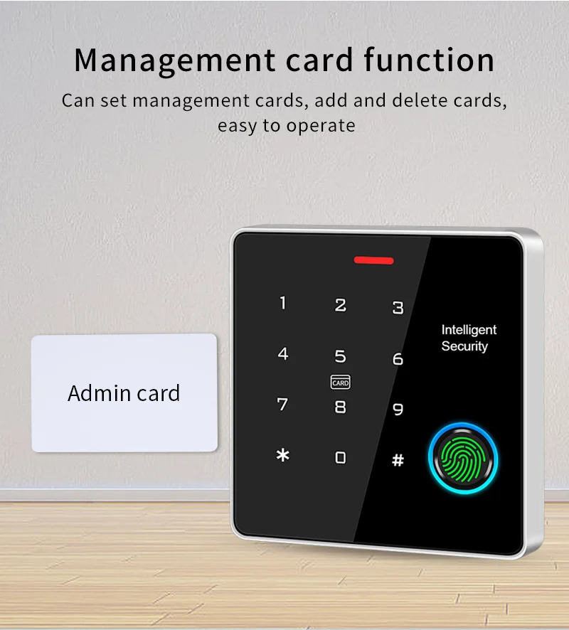 TF886-03 125Khz+13.56Mhz Access Control Reader Fingerprint Support Management Ca