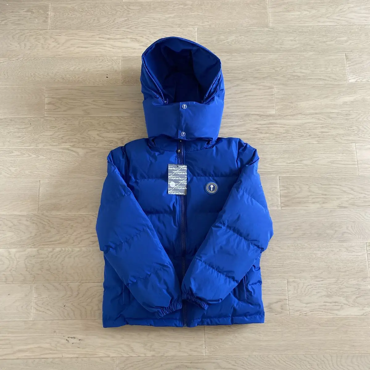 London Trapstar Down Puffer Jacket Parka Men Luxury Brand Blue