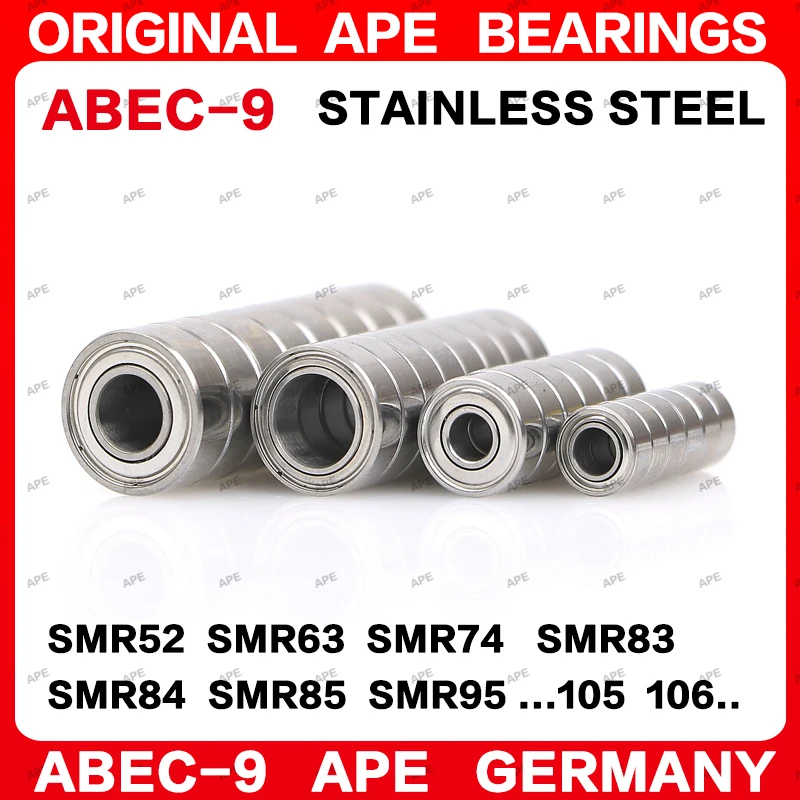 Premium Stainless Steel ABEC-9 Ball Bearings (5/10 pcs)