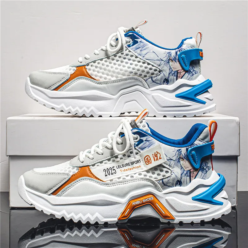 

Men's shoes summer fashion trend Joker breathable daddy shoes men's leisure sports running shoes students comfortable sneakers