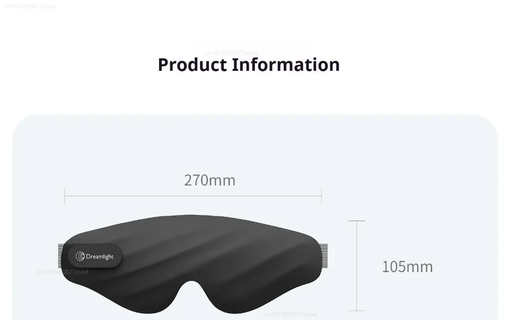 Dreamlight 4S Eye Mask Sleep 3D Stereoscopic Aid for Men Women Adult for Sleeping Block Out Light Adjustable Eye Masks
