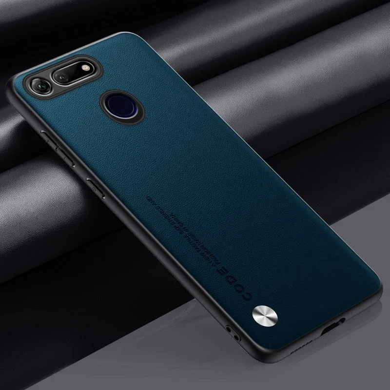 Premium PU Leather Matte Silicone Protective Phone Case - Luxury Back Cover