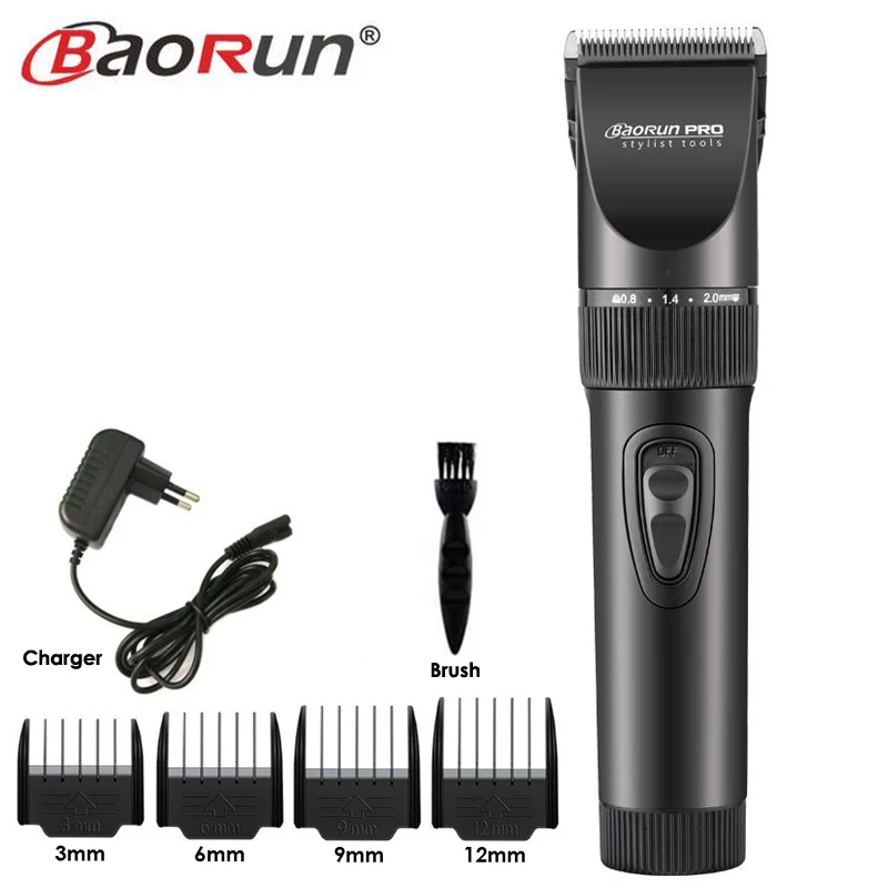 Professional Clipper Hair Trimmer Beard Electric Cutter Hair Cutting Machine 2000mA Battery for Men