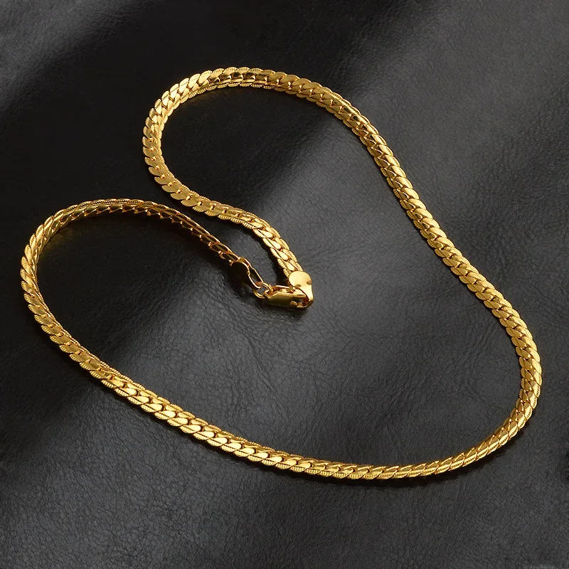 Collana con catena a maglie cubane Miami in oro massiccio 18k, vero gioiello in oro italiano, regalo per lui, 2,7 mm-8 mm - Italia